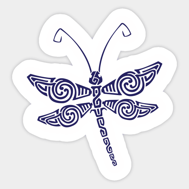 Dragonfly Sticker by Lucas Brinkman